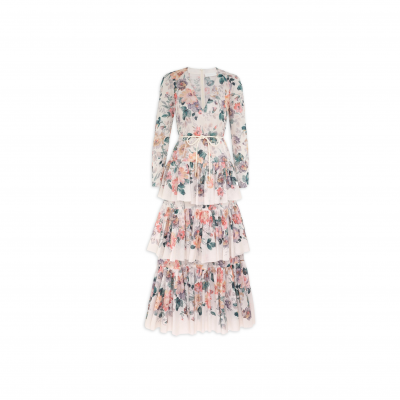 ZIMMERMANN ACACIA TIERED MAXI DRESS 2450DRS252